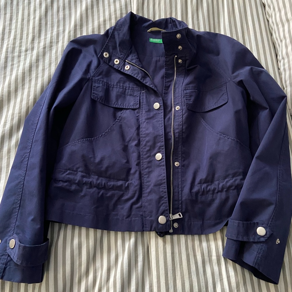 Benetton blue cotton jacket
